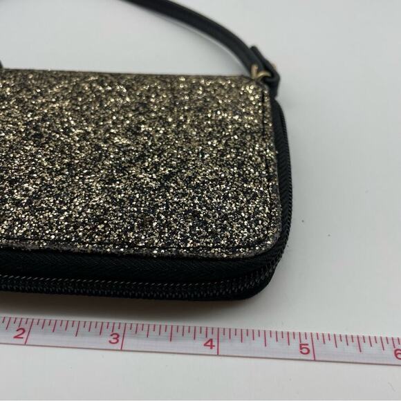 Aldo Small Gold Glitter Wallet - Picture 6 of 8